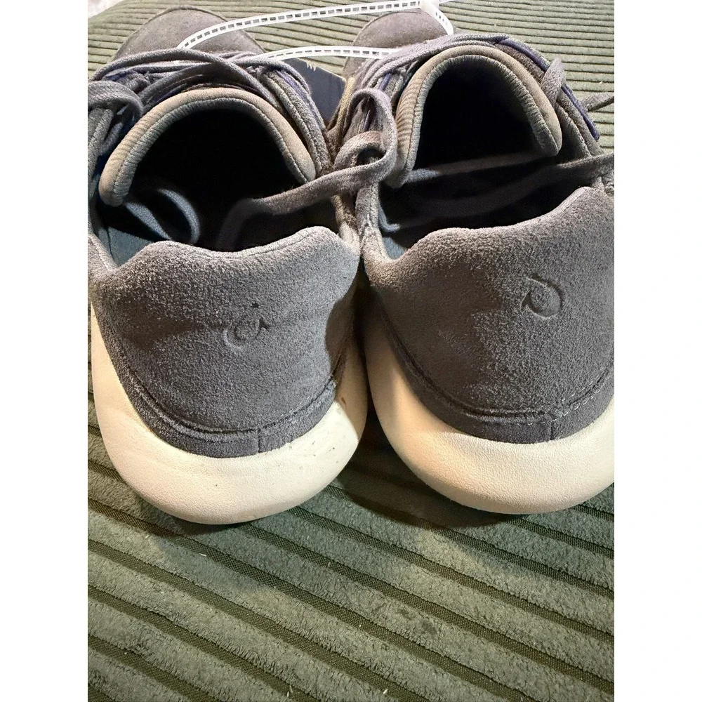 OluKai Koheo Mens Charcoal Grey Suede Sneakers Shoes‎ 10525-2626 Size 7 NEW